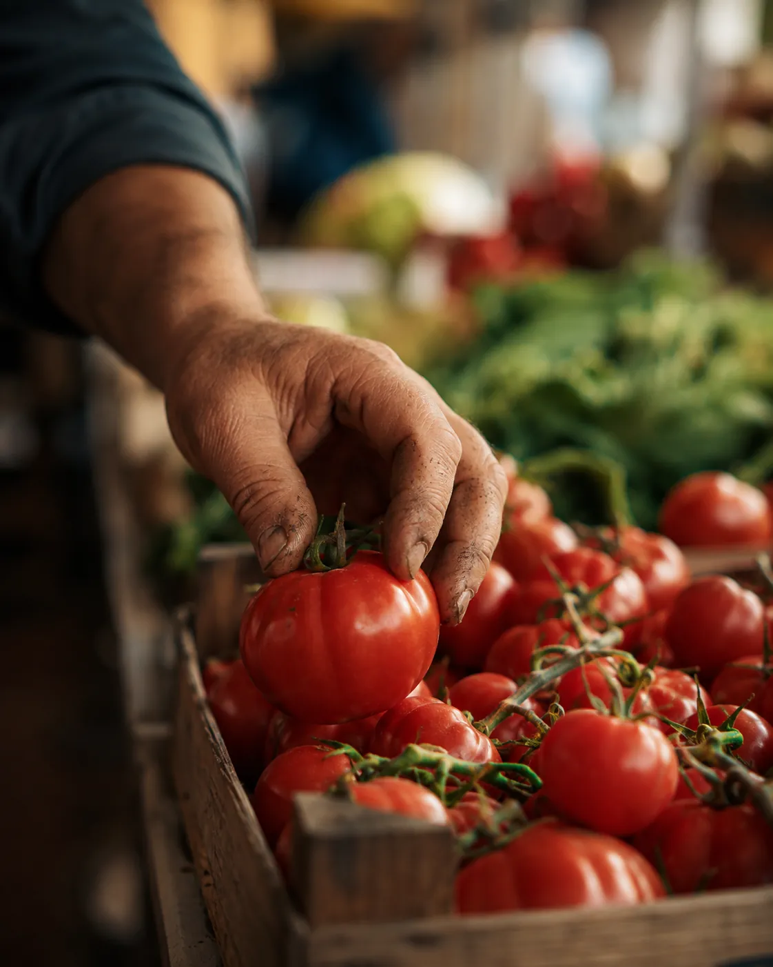 Il banco frutta della bottega Ortofruttiamoci